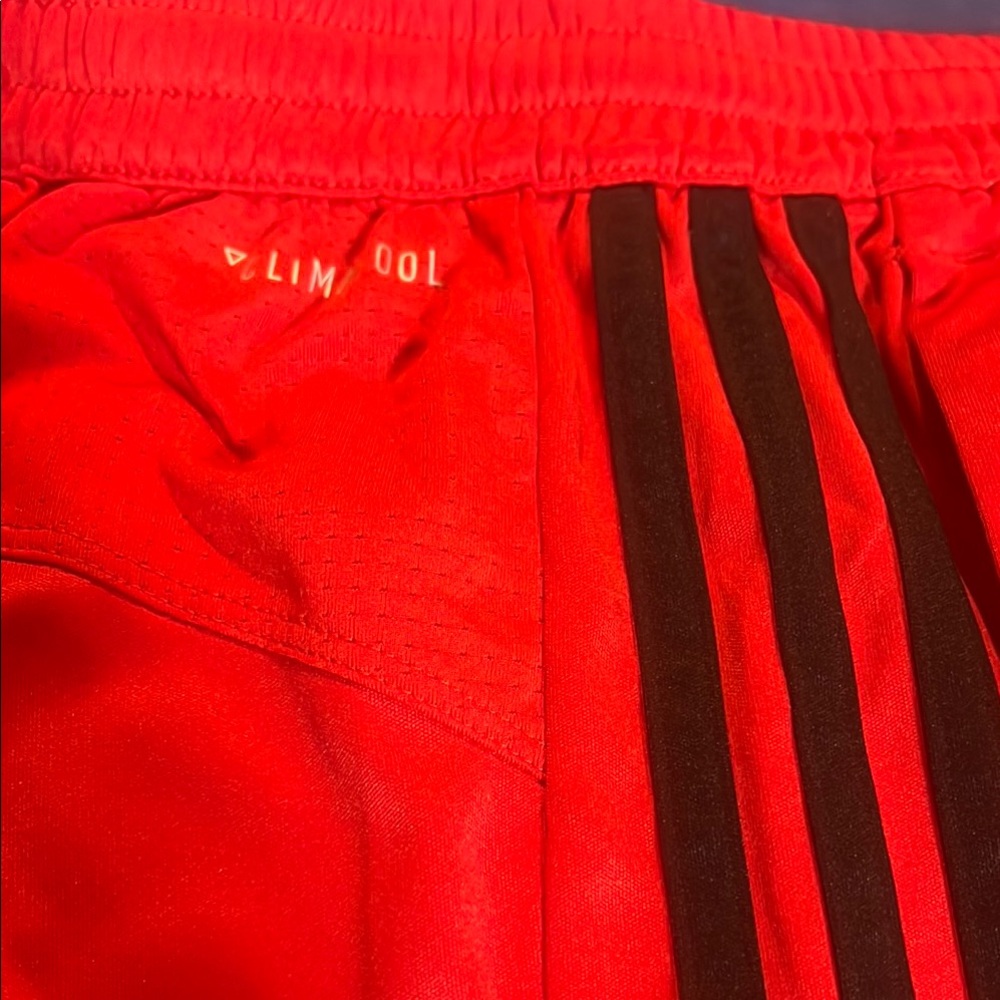Adidas Men's Red Athletic Shorts - Picture 3 of 5